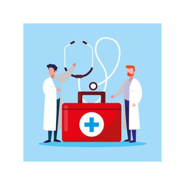 doctor with first aid kit medical