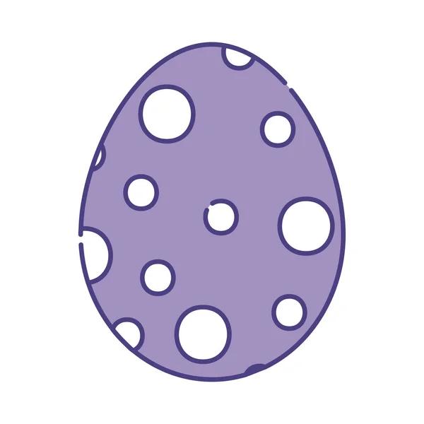 Feliz huevo de Pascua diseño icono de estilo plano vector — Vector de stock