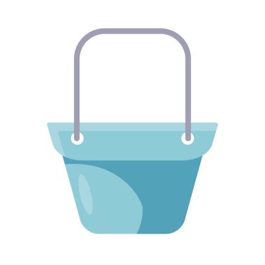 basket icon, flat detail style