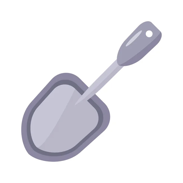 Gardening shovel icon, flat detail style — Stockvector