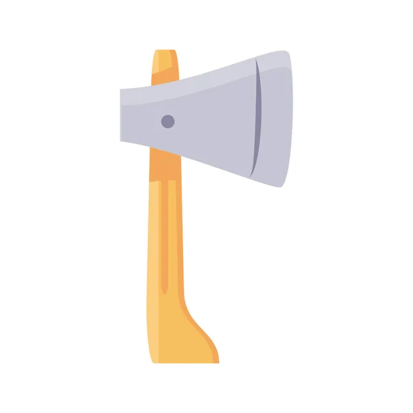 Axe tool icon, flat detail style — ストックベクタ