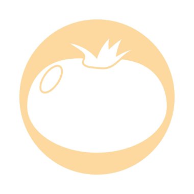 Domates sebze ikonu, blok biçimi