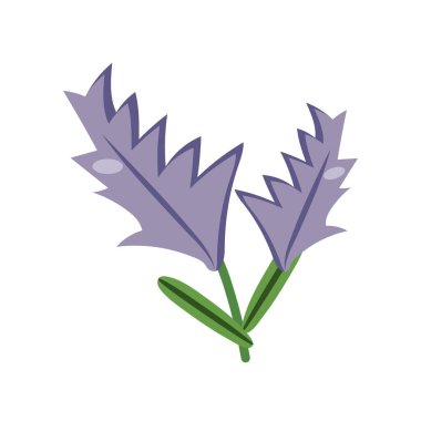Lavanta bitkisi simgesi, düz ayrıntı biçimi