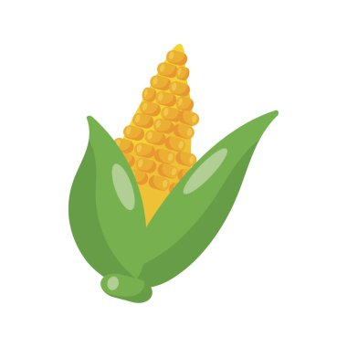 mısır sebze simgesi, düz ayrıntı biçimi