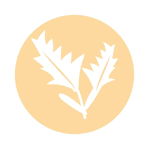 Icône de plante de lavande, style bloc — Image vectorielle