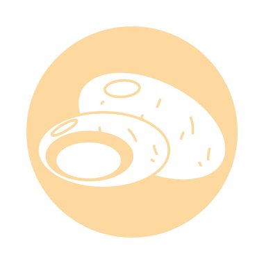 tatlı patates ikonu, blok tarzı