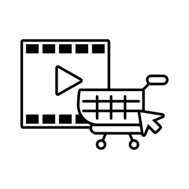 beyaz arkaplanda çalma düğmesi olan ortam oynatıcı çerçevesi