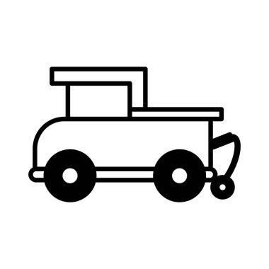 Beyaz arka planda oyuncak kamyon, bebek oyuncakları