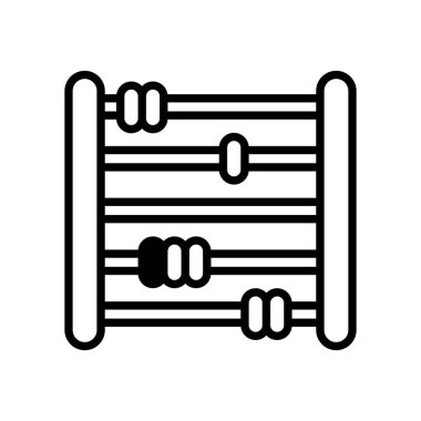 Beyaz arka planda oyuncak abaküs, bebek oyuncaklar