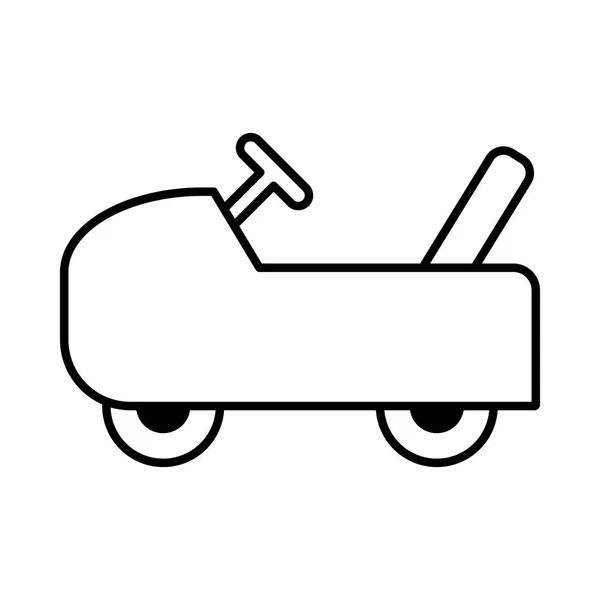 Игрушечный автомобиль на белом фоне, игрушки — стоковый вектор