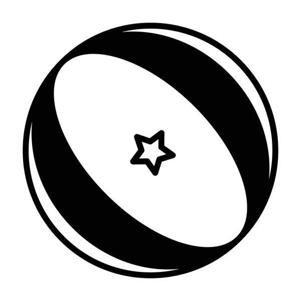 Hračka míč na bílém pozadí, dětské hračky — Stockový vektor