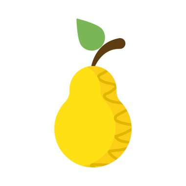 Beyaz arka planda taze ve lezzetli armut