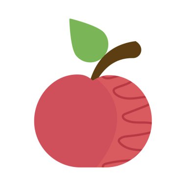 Beyaz arka planda taze ve lezzetli elma