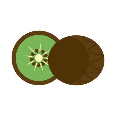 Beyaz arka planda taze ve lezzetli kivi