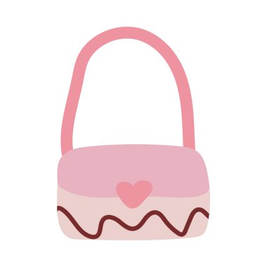 Beyaz arka plan üzerinde el çantası