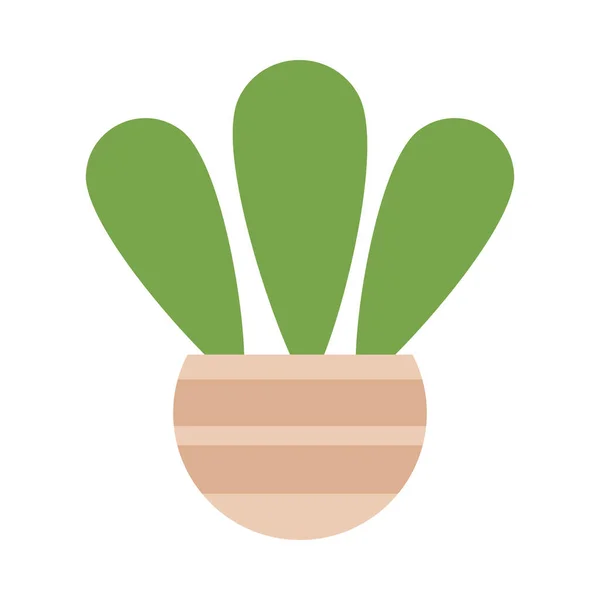 Cactus met potted op witte achtergrond — Stockvector