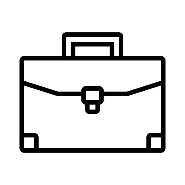 Briefcase business bag for document on white background — Stockvector