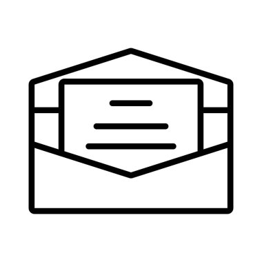 Beyaz arkaplanda açık harfli zarf