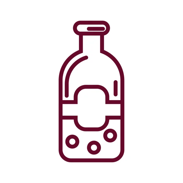 Icono de la botella de refresco, icono de estilo de línea — Vector de stock
