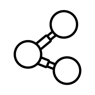 Beyaz Arkaplanda Sembolü Paylaş