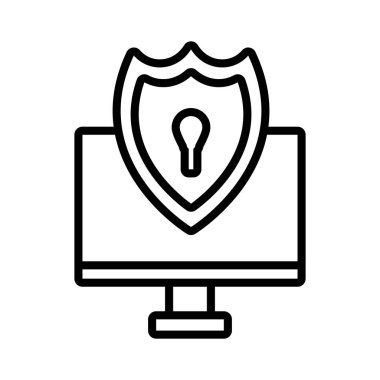 beyaz arkaplanda dijital teknolojiye sahip bilgisayar ekranı