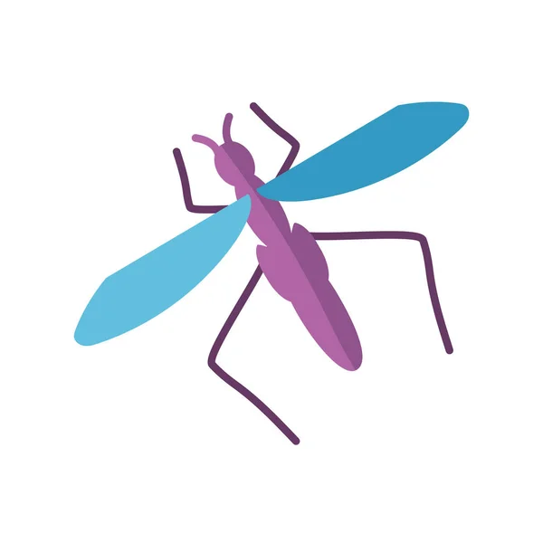 Icona zanzara insetto, stile piatto — Vettoriale Stock