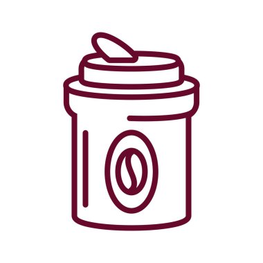 taşınabilir kahve kupası simgesi, satır biçimi simgesi