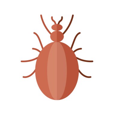 tohum böceği simgesi, düz biçim