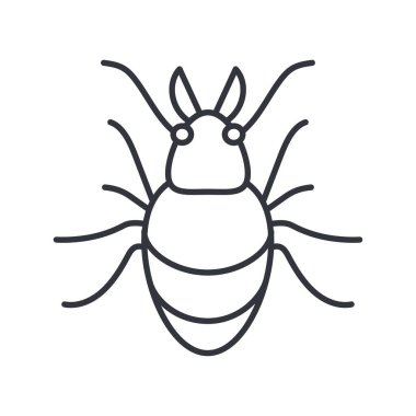 chafer böcek simgesi, satır ayrıntı biçimi