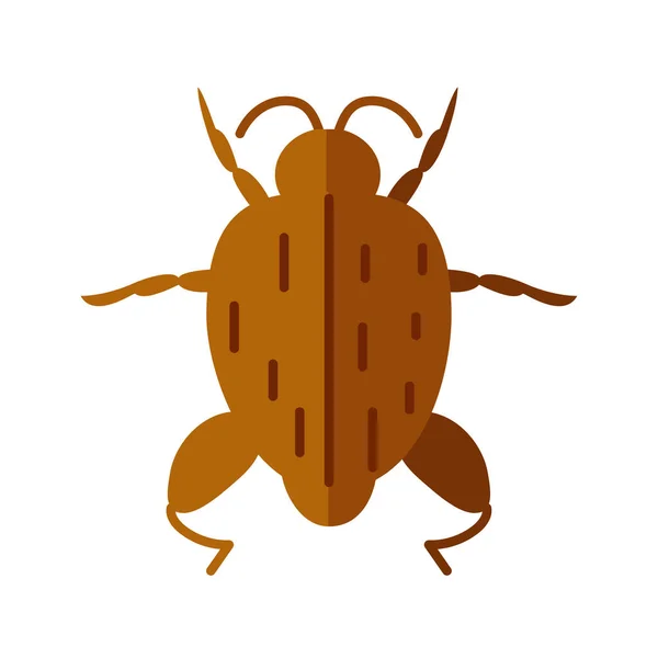 Bug insect icon, flat style — Stock Vector