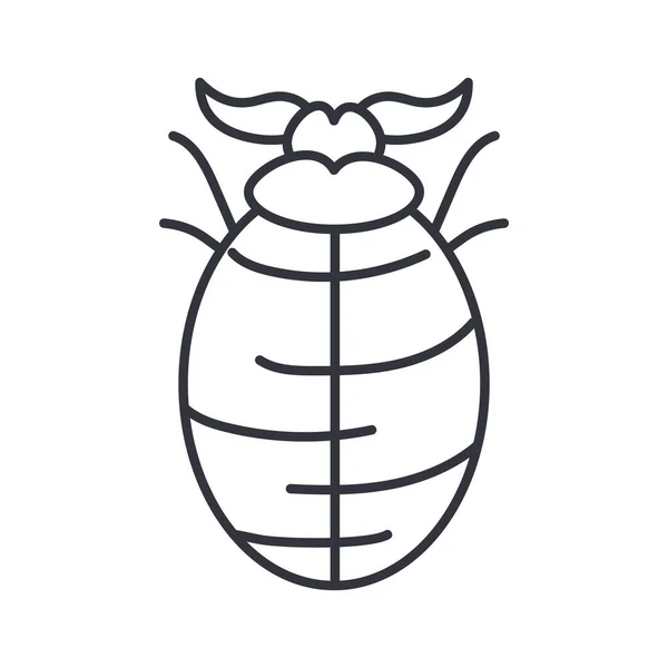 Insetto insetto, icona stile dettaglio linea — Vettoriale Stock