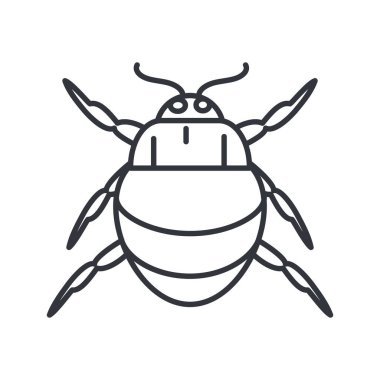 chafer böcek simgesi, satır ayrıntı biçimi