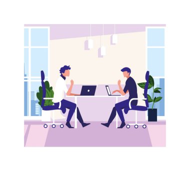 İş adamları toplantı, planlama ve pazarlama araştırmalarında