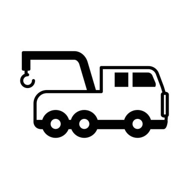 Beyaz arkaplanda güvenlik vinci