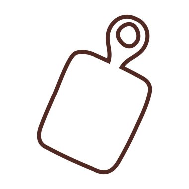 Tahta kesme tahtası, satır biçimi simgesi