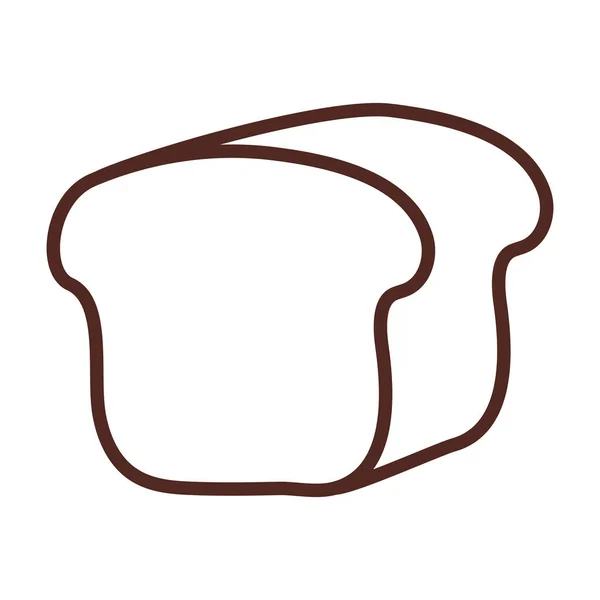 Chleb piekarniczy, ikona stylu linii — Wektor stockowy