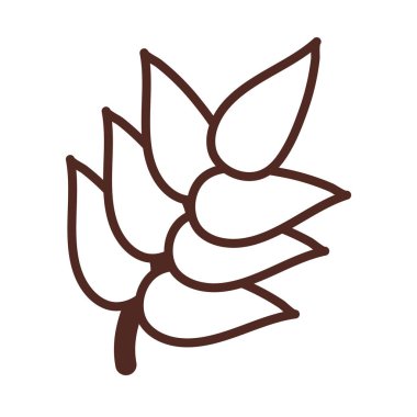 Buğday yaprakları, satır biçimi simgesi