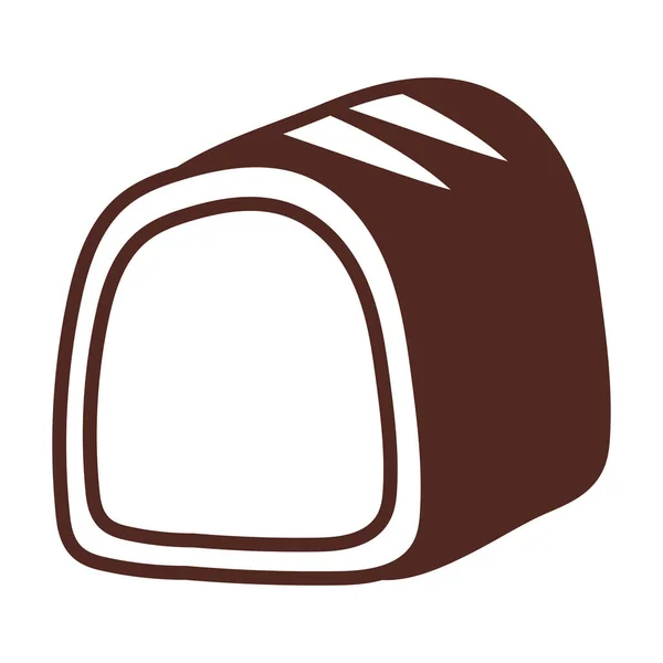 Bakery bread, line style icon — Stock Vector