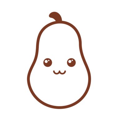 taze ve lezzetli armut, satır biçimi simgesi