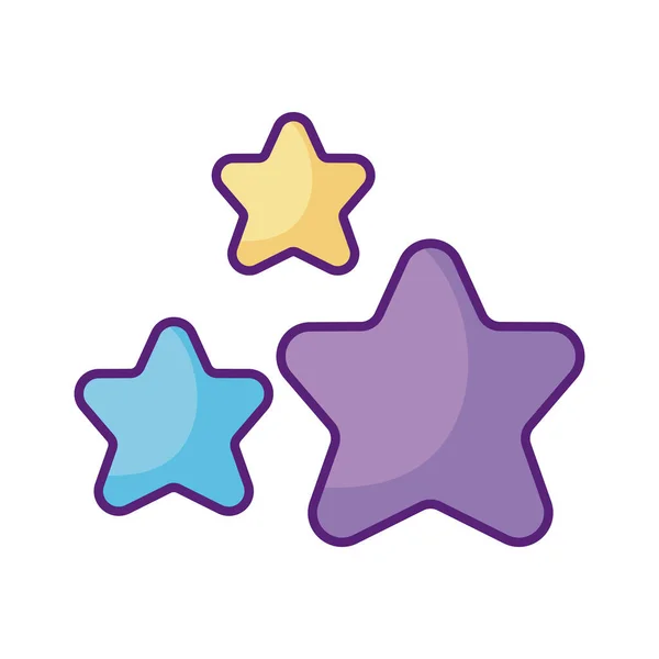 Icono de estrellas, estilo plano — Vector de stock