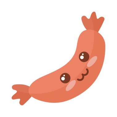 beyaz zemin üzerinde ızgara sosis