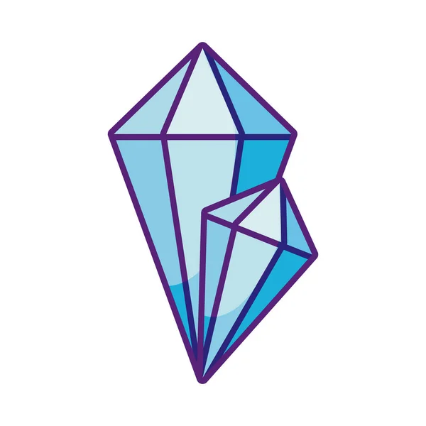 Icono de diamantes, estilo plano — Archivo Imágenes Vectoriales