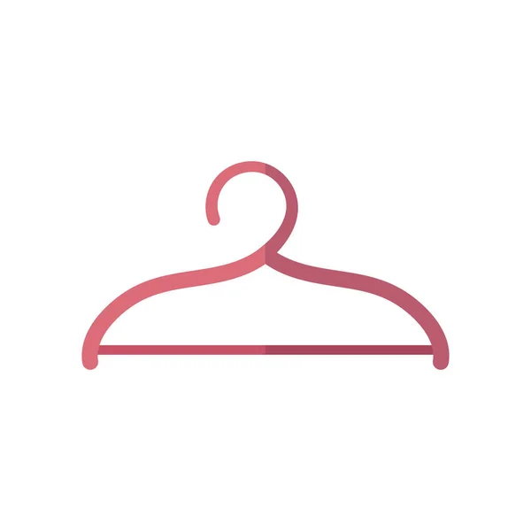 Kläder hängare ikon, platt stil — Stock vektor