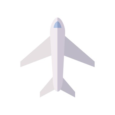 Uçak simgesi, düz stil