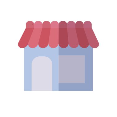 Mağaza simgesi, düz stil