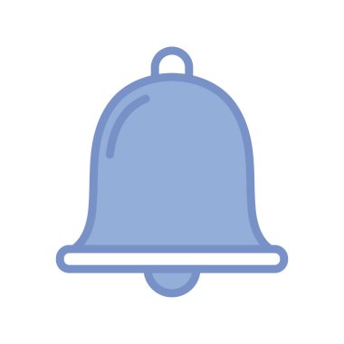 bell icon, blue outline style