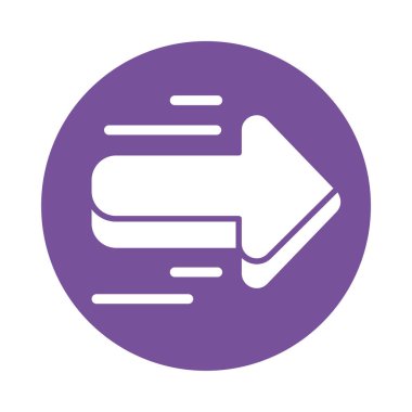 hareket eden ok, siluet biçimi simgesi