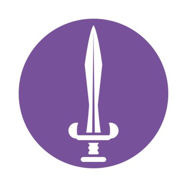 Demir hançer, siluet stili simge