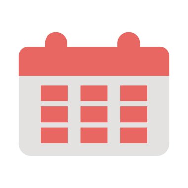 Beyaz arkaplanda takvim anımsatıcı