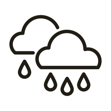 Yağmurlu bulutlar, satır biçimi simgesi